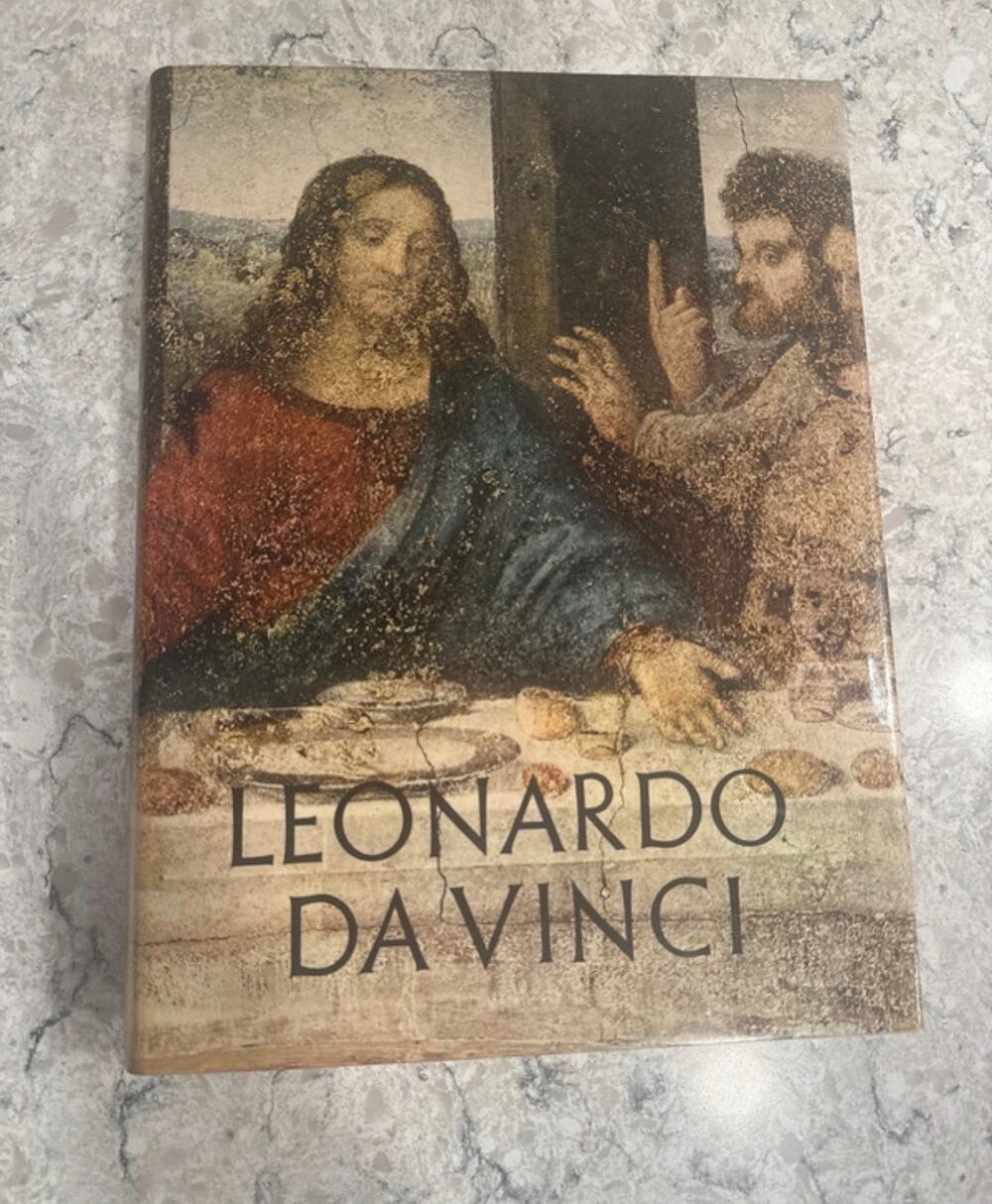 Leonardo da Vinci - Large Hardcover Book 1956 Printed in Italy